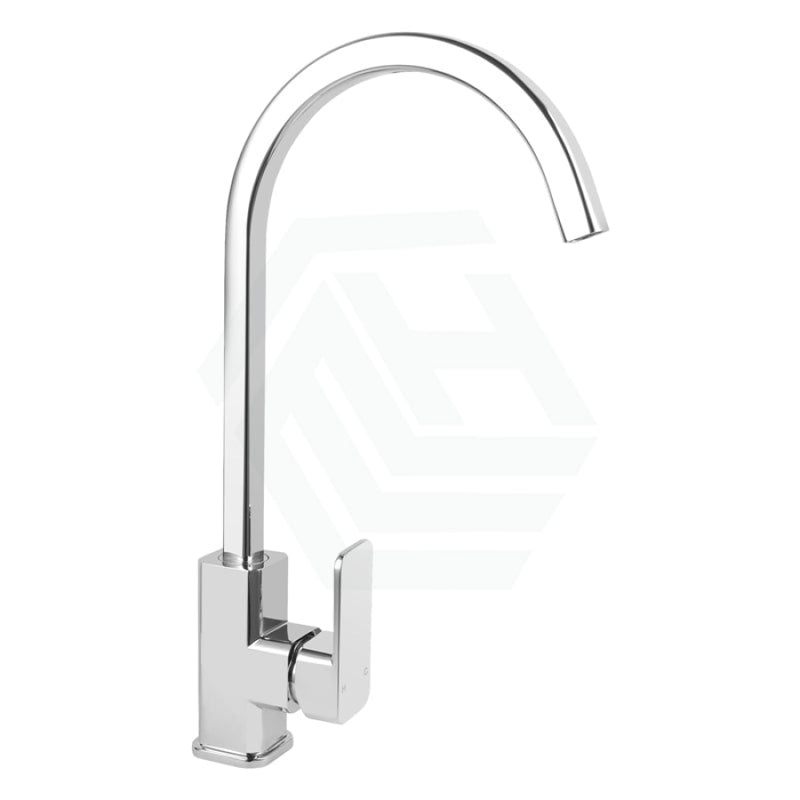 360° Swivel Gooseneck Chrome Solid Brass Kitchen Sink Mixer Tap Products