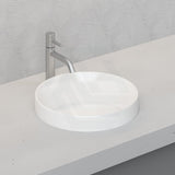 Inset Basin Round Ceramic Gloss White