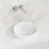 360X360X115Mm Matt White Ceramic Drop In Basin Round Inset Wash Basins
