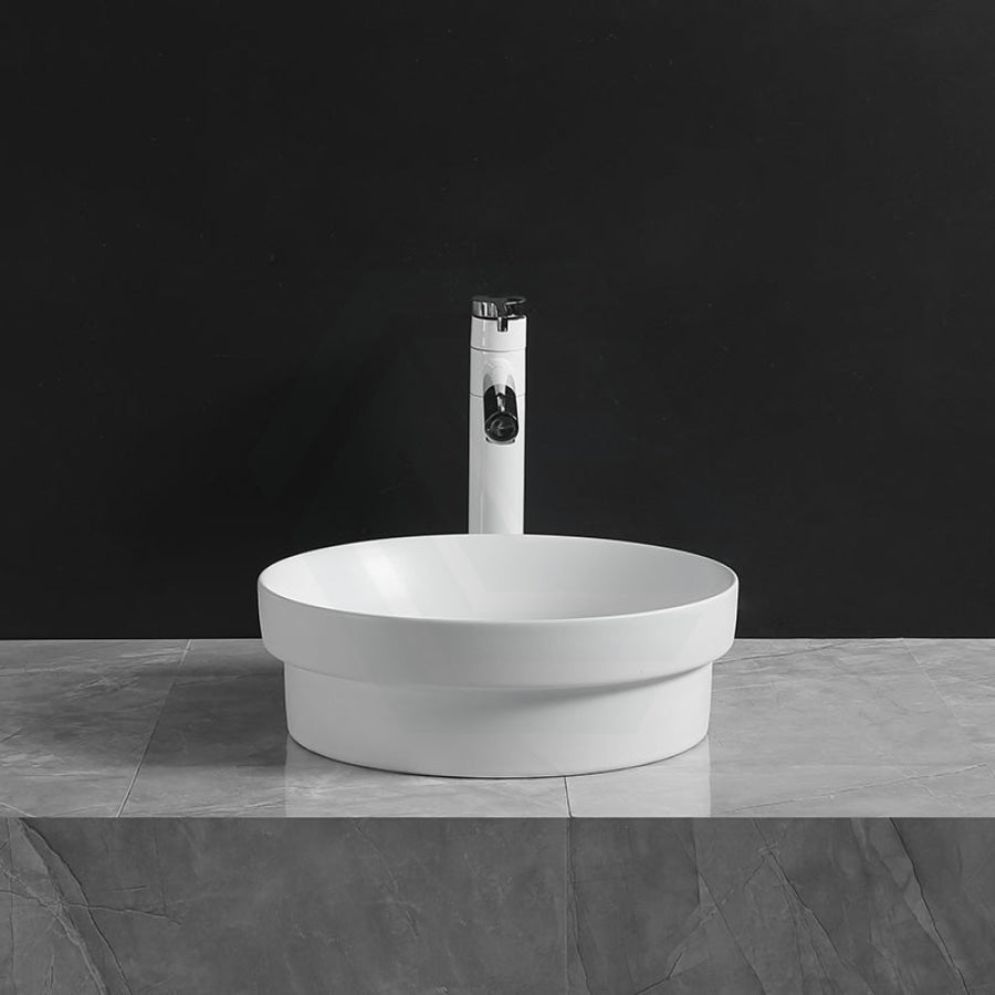 360X360X115Mm Matt White Ceramic Drop In Basin Round Inset Wash Basins