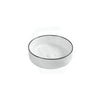 360X360X120Mm Aulic Dove Round Gloss White With Black Edge Above Counter Wash Basin Ceramic Basins