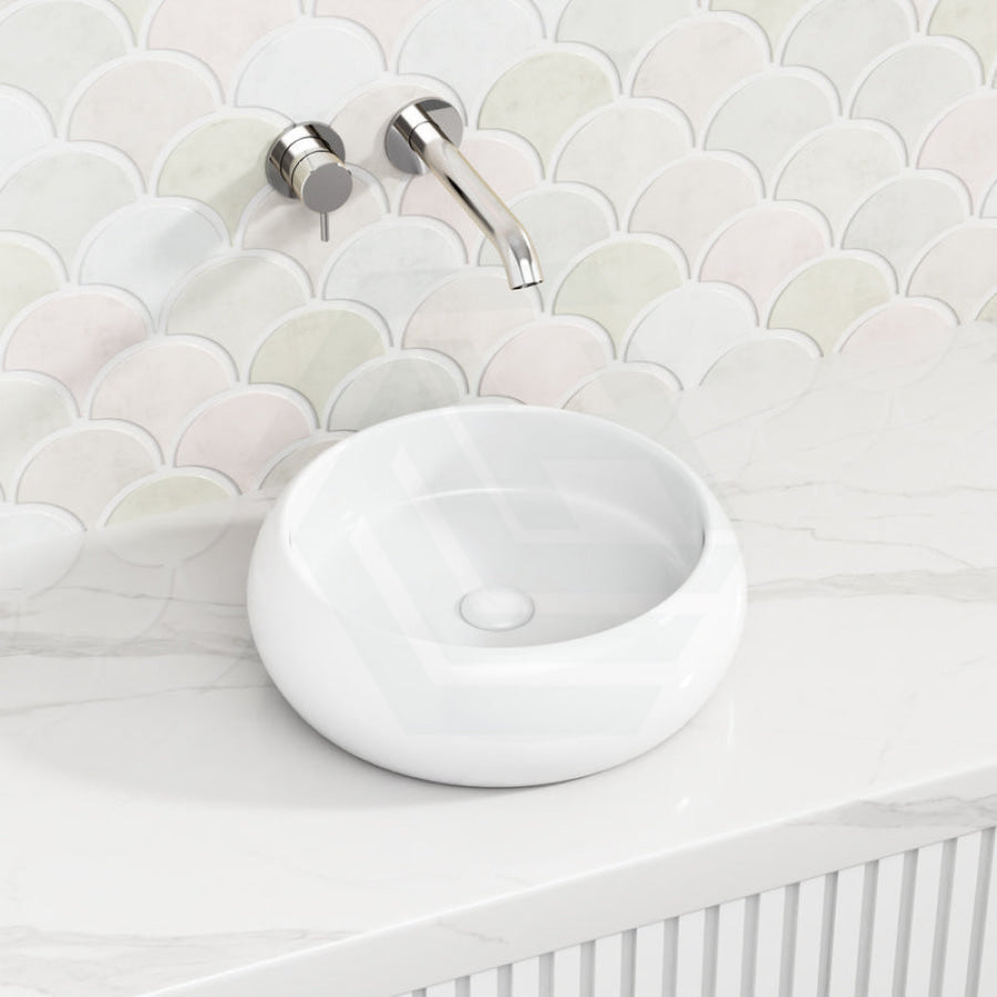 PD-PA3612 Gloss White Round Ceramic Basin