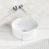 370X390X145Mm Above Counter Ceramic Basin Gloss White Special Shape For Bathroom Basins