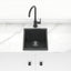 370X460X200mm Carysil Black Single Bowl Granite Kitchen/ Laundry Sink Top/ Under Mount Kitchen