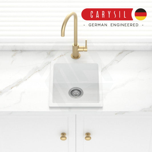 Carysil Granite Kitchen Sink Single Bowl 370mm White