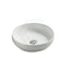 378X378X110Mm Bathroom Wash Basin Round Above Counter Matt White Ceramic