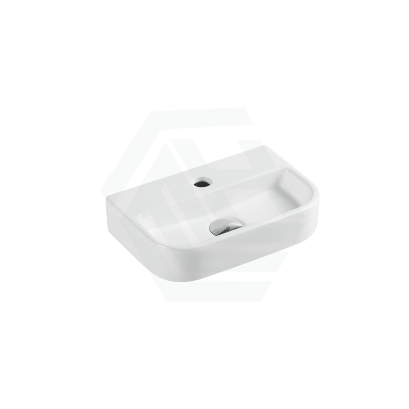380mm Mini Wall Hung Basin Ceramic Rectangle - MyHomeware