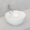Above Counter Wash Basin Ceramic Round Gloss White