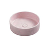 390X390X120Mm Round Above Counter Concrete Basin Barbie Pink Pop Up Waste Included Basins