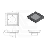 3Monkeez 100mm Stainless Steel Tile Insert Point Drain