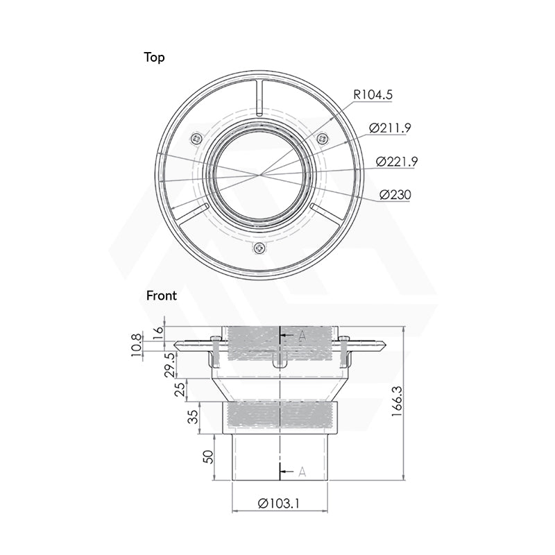 3Monkeez Vertical Variable Height Main Body (suits 100mm pipe)
