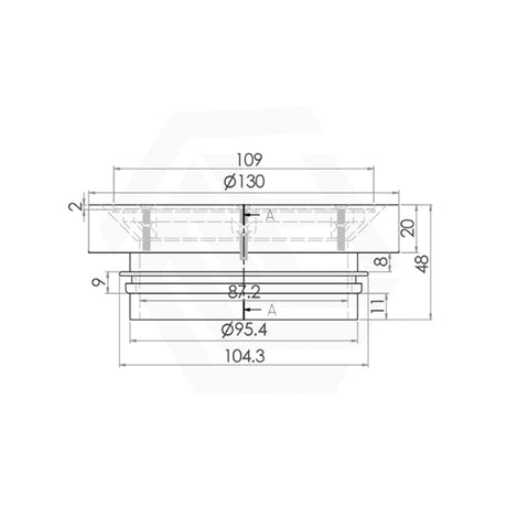 3Monkeez 130mm Commercial Round Stainless Steel Vinyl Clear Out