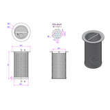3Monkeez Removable Strainer For Fw Range (Suit 100Mm Pipe) Floor Wastes