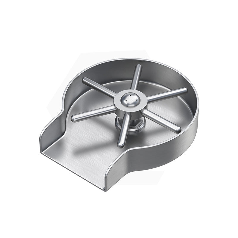 3Monkeez Stainless Steel Glass Rinser with Round Tray - MyHomeware