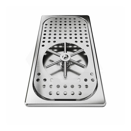 3Monkeez Stainless Steel Glass/Milk Jug Rinser with 325mm Drain Tray