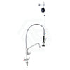 3Monkeez Line Retractor Stainless Steel Dual Hob Mounted Pre Rinse Unit With Pot Filler Commercial
