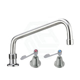 3Monkeez Stainless Steel Bench Mount Basin Stops With 6”/8”/12” Swivel Spout Commercial Tapware