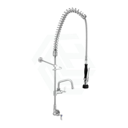 3Monkeez Stainless Steel Single Wall Mount Pre-Rinse With Pot Filler 6 Commercial Tapware