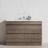 4-Drawer 1200/1500/1800Mm Freestanding Bathroom Vanity Kickboard Single/Double Multi-Colour Cabinet
