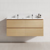 4-Drawer 1200/1500/1800Mm Wall Hung Bathroom Floating Vanity Multi-Colour Cabinet Only Vanities