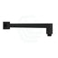 400mm Square Wall Mounted Shower Arm Matt Black Arms