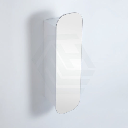 400X1500Mm Wall Hung Pvc Shaving Cabinet Matt White Finish Pencil Mirror For Bathroom