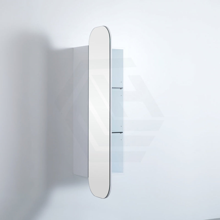 400X1500mm Wall Hung Pvc Shaving Cabinet Matt White Finish Pencil Mirror For Bathroom