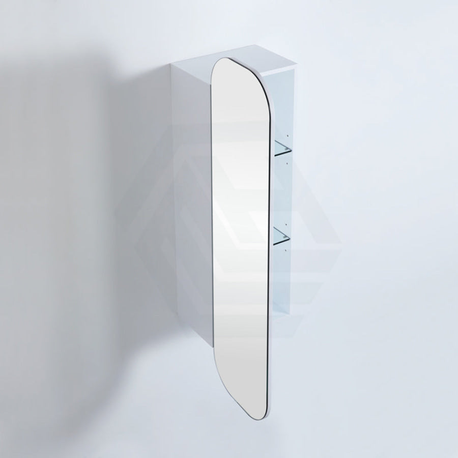400X1500mm Wall Hung Pvc Shaving Cabinet Matt White Finish Pencil Mirror For Bathroom