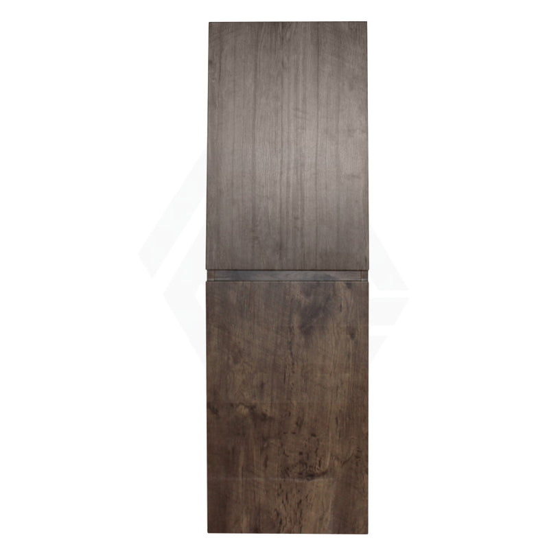 400X300X1350Mm Wall Hung Bathroom Vanity Tall Boy Dark Oak Wood Grain Pvc Vacuum Filmed Mdf Board