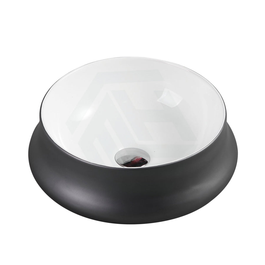 Above Counter Ceramic Basin Round Nero Grey