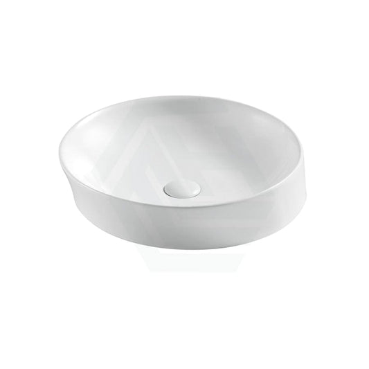 Above Counter Round Basin Ceramic Gloss White
