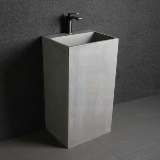 400X460X850Mm Freestanding Concrete Basin Floor Mounted With Tap Hole Basins