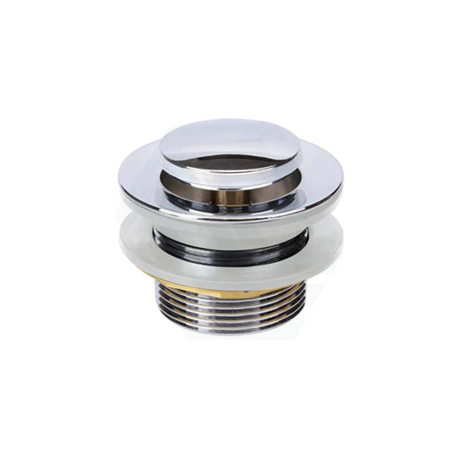40mm Solid Brass Bathtub Pop Up Waste Drain No Overflow Chrome Finished Basin Wastes