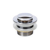 40mm Solid Brass Bathtub Pop Up Waste Drain No Overflow Chrome Finished Basin Wastes