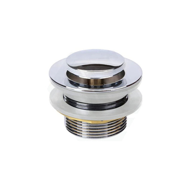 40mm Solid Brass Bathtub Pop Up Waste Drain No Overflow Chrome Finished Basin Wastes