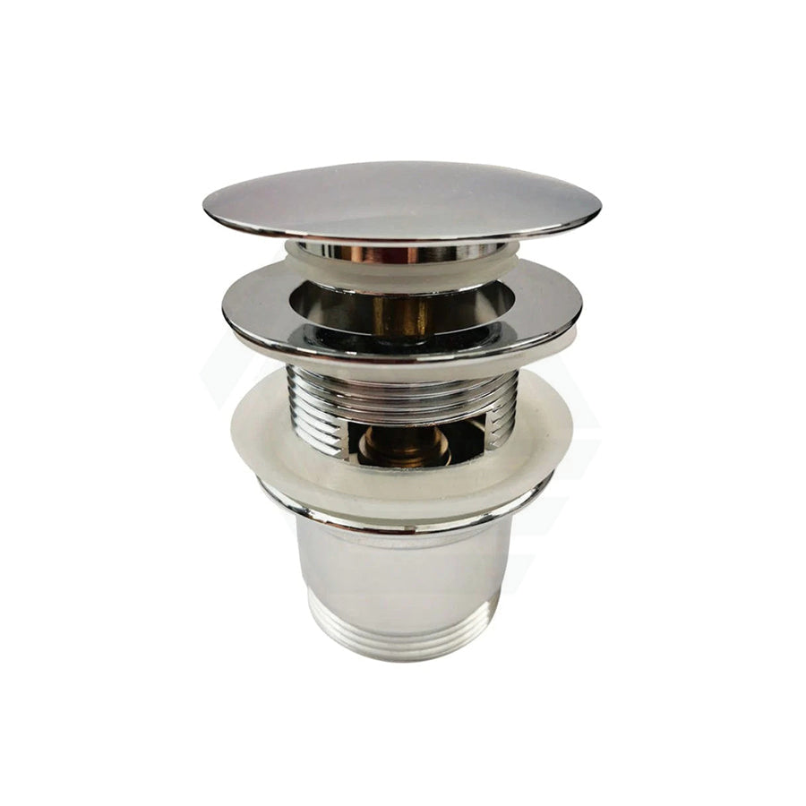 40mm Solid Brass Bathtub Pop Up Waste Drain With Overflow Chrome Finished Basin Wastes