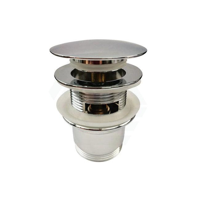 40mm Solid Brass Bathtub Pop Up Waste Drain With Overflow Chrome Finished Basin Wastes