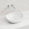 410X335X145Mm Oval Above Counter Gloss White Ceramic Basin Basins