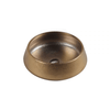 410X410X140Mm Round Art Gold Ceramic Basin Above Counter Other Colour Basins