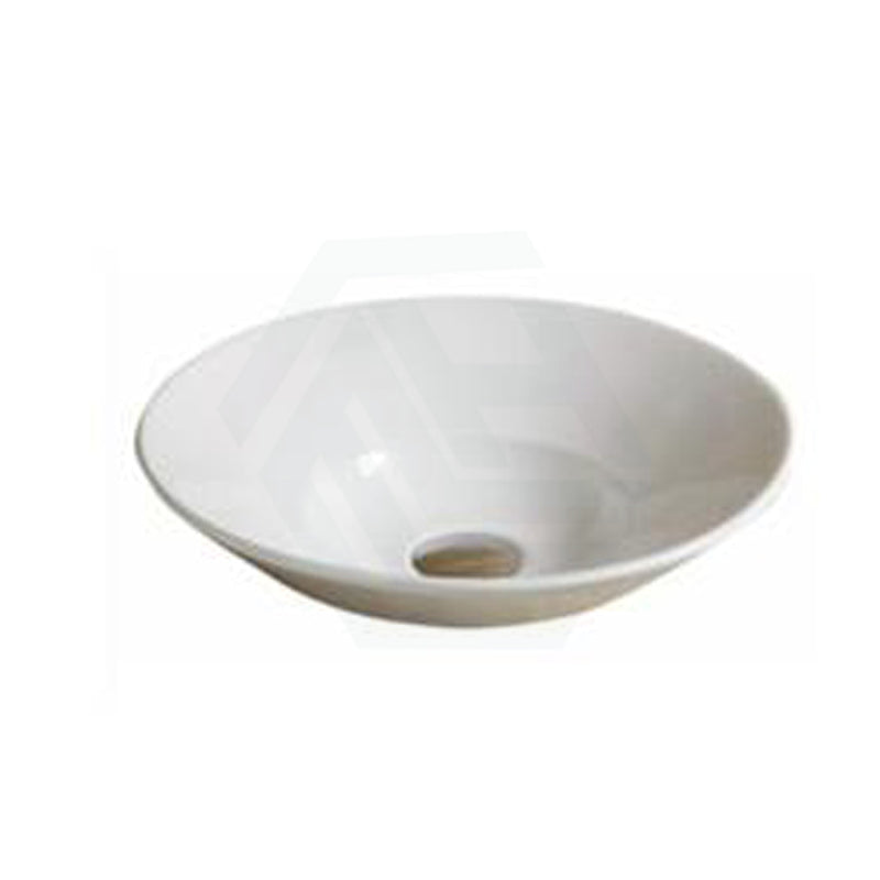 Inset Ceramic Basin Gloss White Round