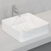 Above Counter Basin Ultra Slim Ceramic Square Gloss White