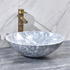 Above Counter Basin Round Stone Marble Surface