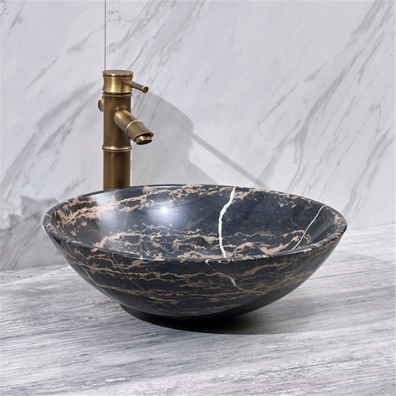 Above Counter Basin Stone Marble Round