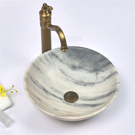 Above Counter Basin Round Nature Stone
