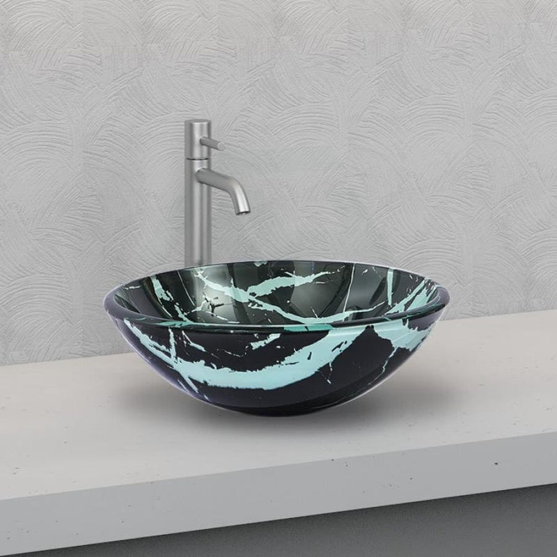 Above Counter Basin Thick Glass Round
