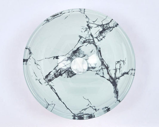 420X420X145Mm Round Glass Art Wash Basin