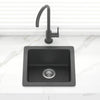 Granite Kitchen Sink Single Bowl 422mm Black