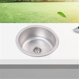 430mm Round Stainless Steel Single Bowl Kitchen Sink