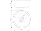 430mm Round Stainless Steel Single Bowl Kitchen Sink