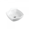 430X430X135Mm Above Counter Ceramic Basin Gloss White Special Shape Basins
